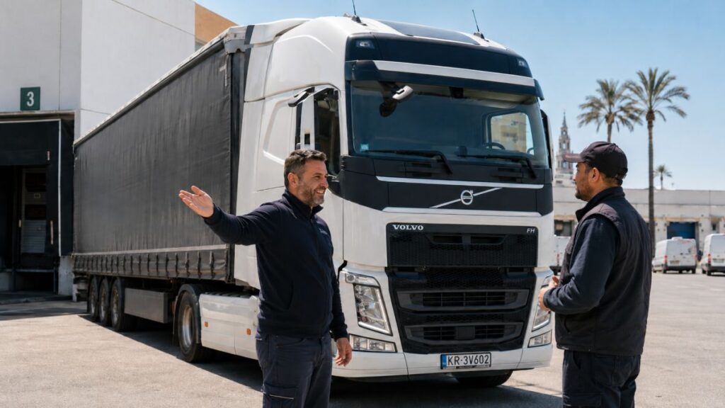 Dostawa do towaru do Hiszpanii w ramach międzynarodowego transportu ciężarowego